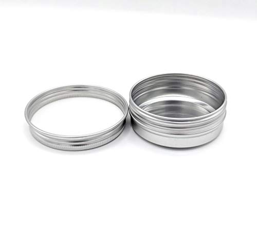 Always Native 2oz Empty Flat Metal Cosmetic Tins with Screw Top (16 Count) - Perfect for DIY Salve, Lip Balm, Lotion Bars & Travel-Size Toiletries | Reusable Containers for Homemade Skincare & Beauty Products