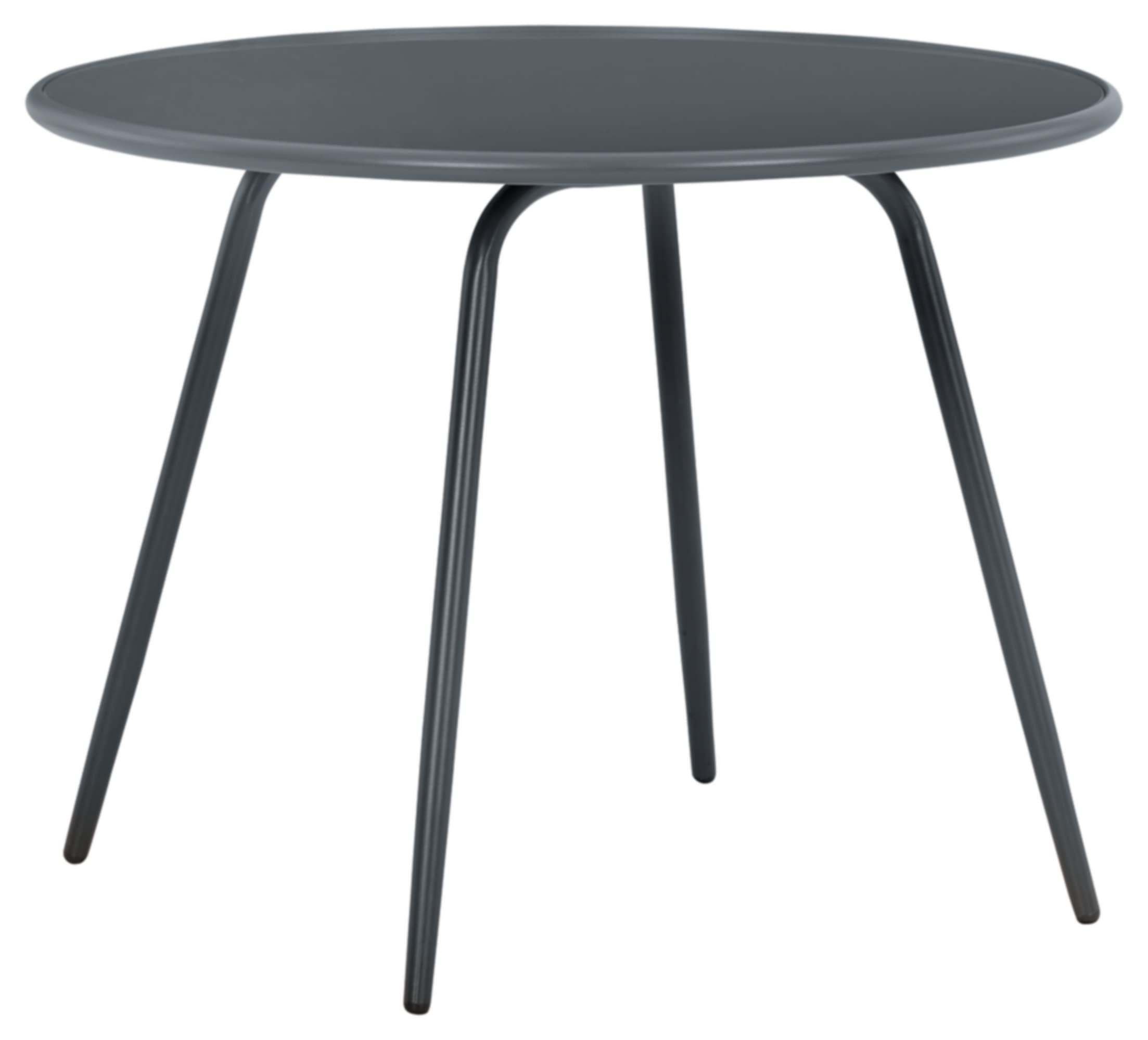 Signature Design by Ashley Outdoor Palm Bliss Round Patio Dining Table - Weather-Resistant Gray Rattan Furniture for Garden, Poolside & Backyard Dining