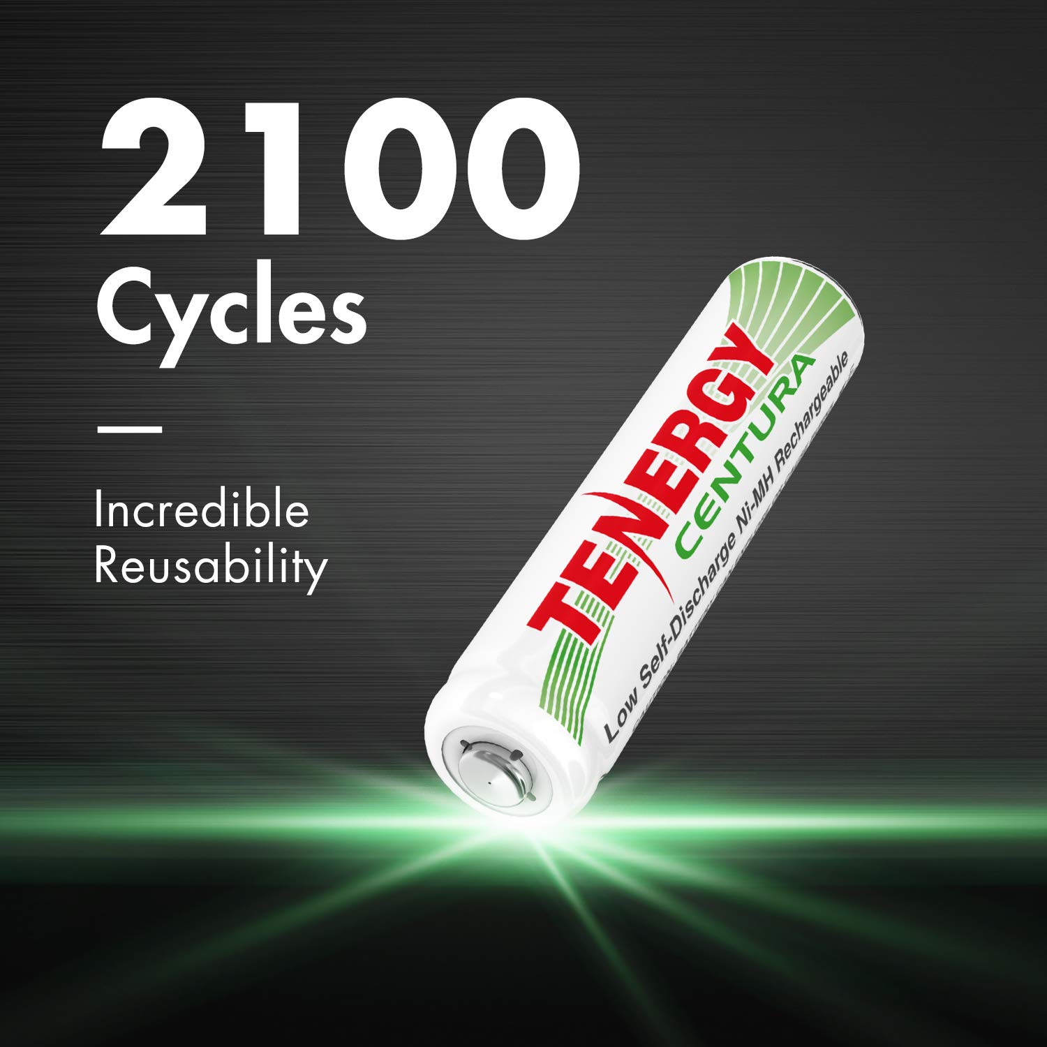 Tenergy TN156 4-Bay AA/AAA NiMH LCD Battery Charger with 12 Pack Centura AAA Rechargeable Batteries - Fast Charging for Cameras, Toys, and Home Electronics