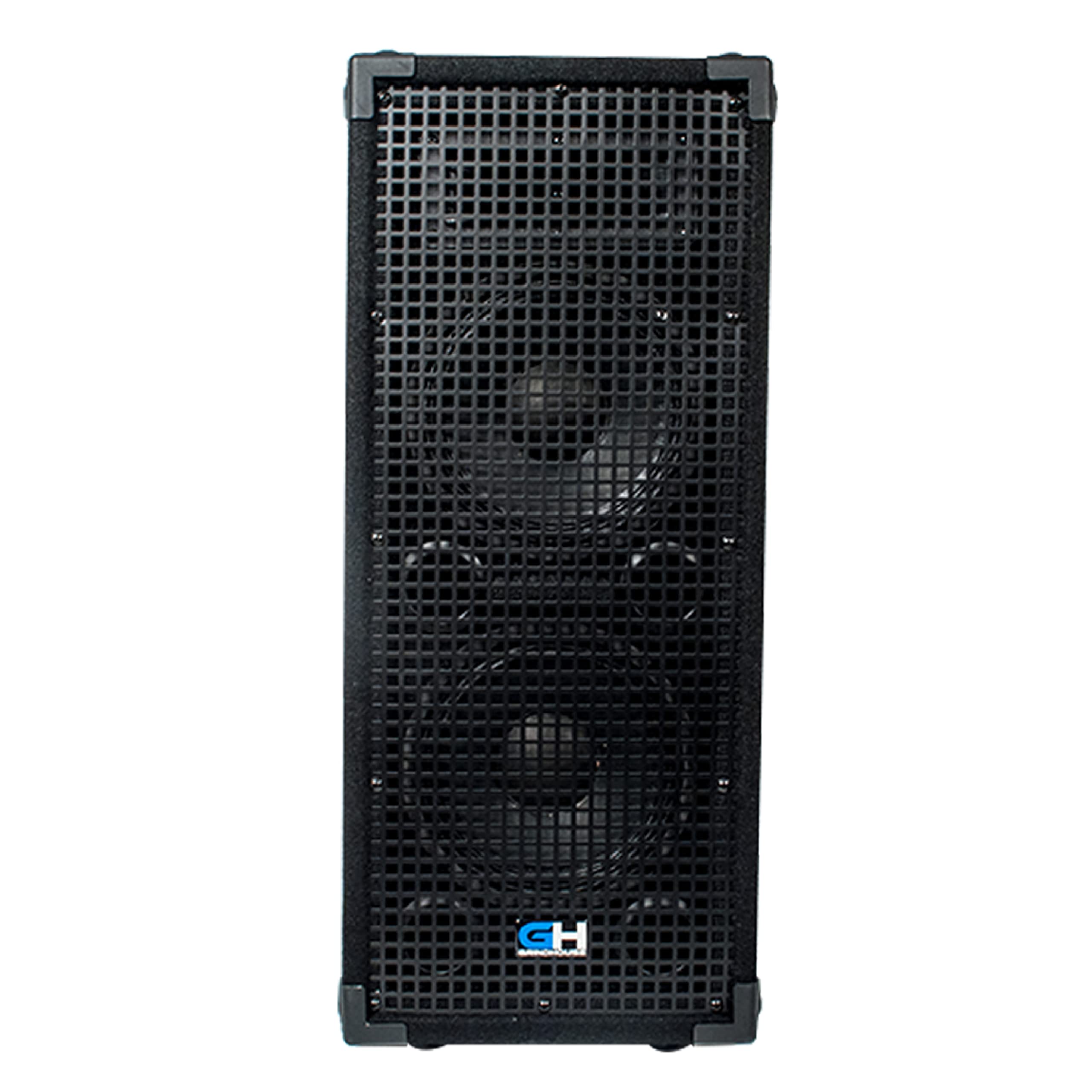 Grindhouse GH28L Passive Dual 8 Inch 2-Way PA/DJ Loudspeaker Cabinet - 900 Watt Full Range Speaker for Live Sound, DJ Sets, and Band Performances