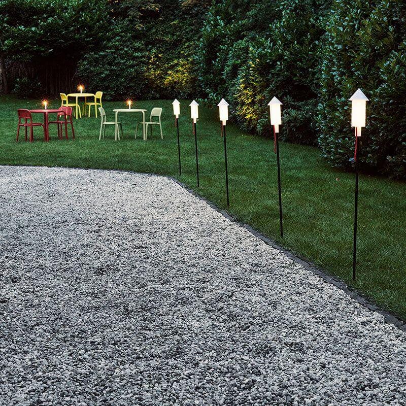 Pret A Racket Solar Light Set of 3 - Outdoor Waterproof Solar Powered Garden Lights for Pathway, Yard, Patio, and Landscape Decoration