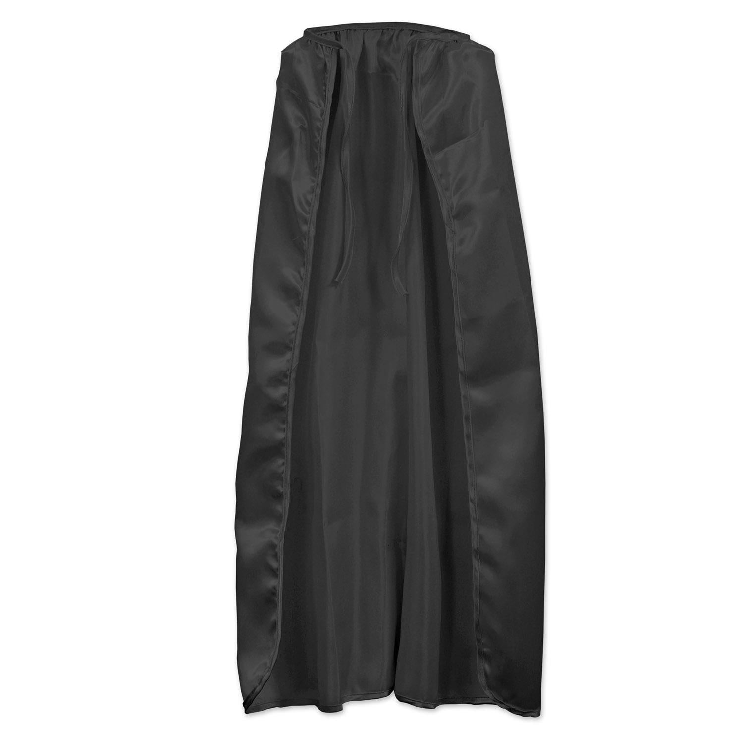 12 Pack Black Fabric Cape with String Tie Closure - Perfect for Halloween Costumes, Cosplay, and Themed Parties