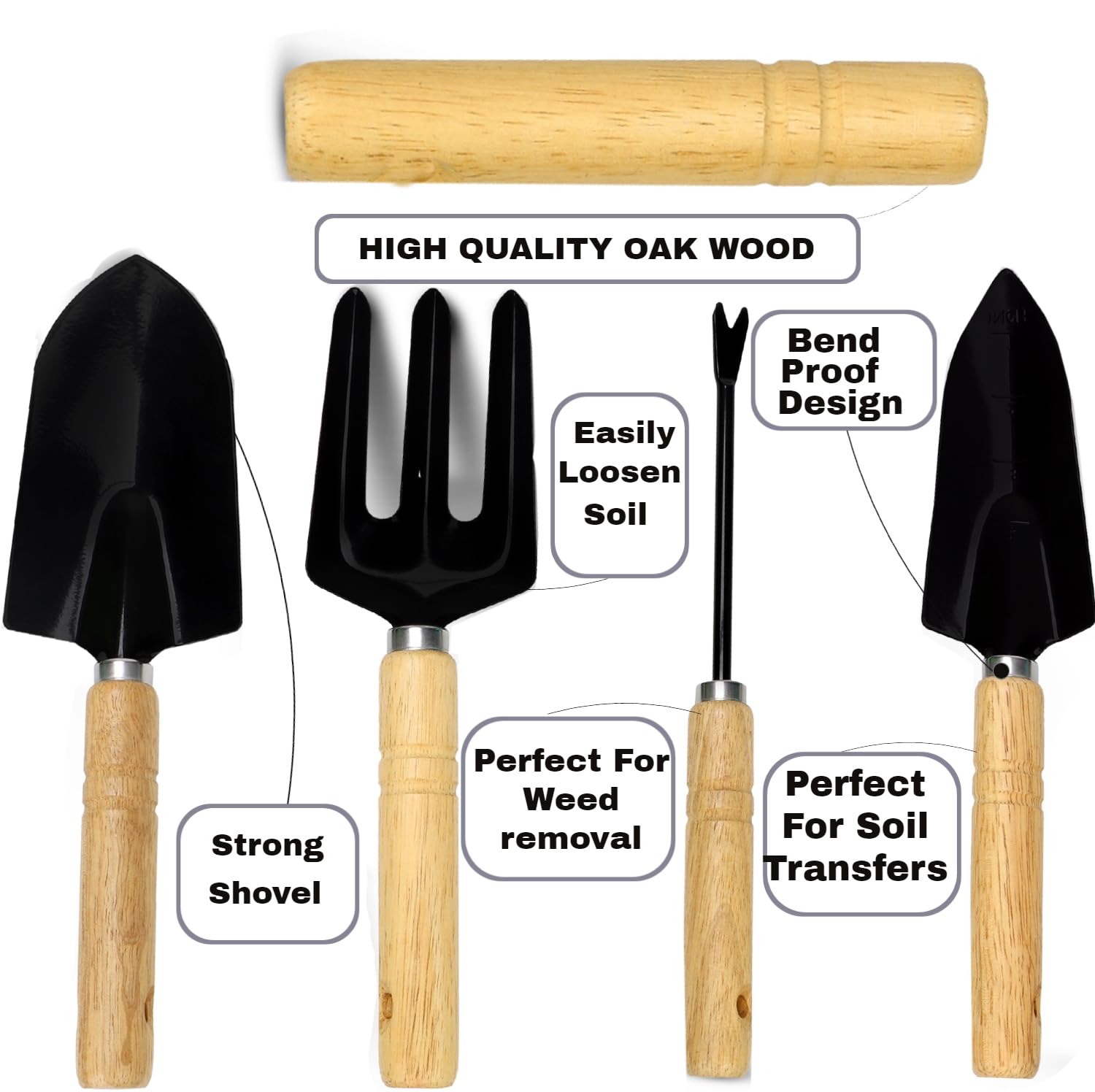 Premium Stainless Steel Gardening Tools Set for Women - Includes Shovel, Trowel, Fork, Rake & Gloves - Ergonomic Garden Kit for Planting, Weeding & Landscaping - Perfect Gift for Female Gardeners & Outdoor Enthusiasts