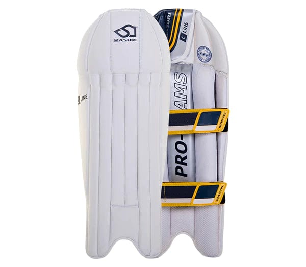 Masuri C Line Wicketkeeping Leg Guard - Cricket Protective Gear for Wicketkeepers - Perfect for Matches, Practice & Training Sessions