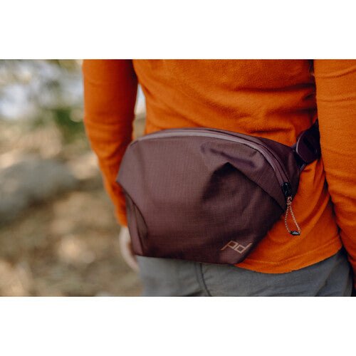 Peak Design Outdoor Sling 2L Eclipse - Waterproof Camera Bag for Travel & Hiking - Compact Crossbody Pack for DSLR, Mirrorless & Everyday Essentials