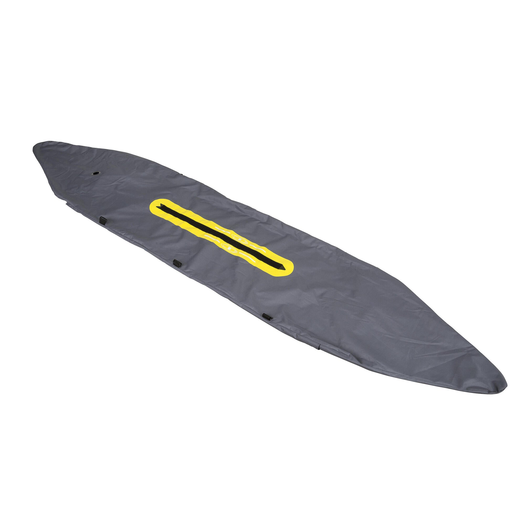 Itiwit Inflatable Kayak for 1 Person with Outer Fabric Cover - Lightweight Portable Fishing & Recreational Kayaking for Lakes & Rivers