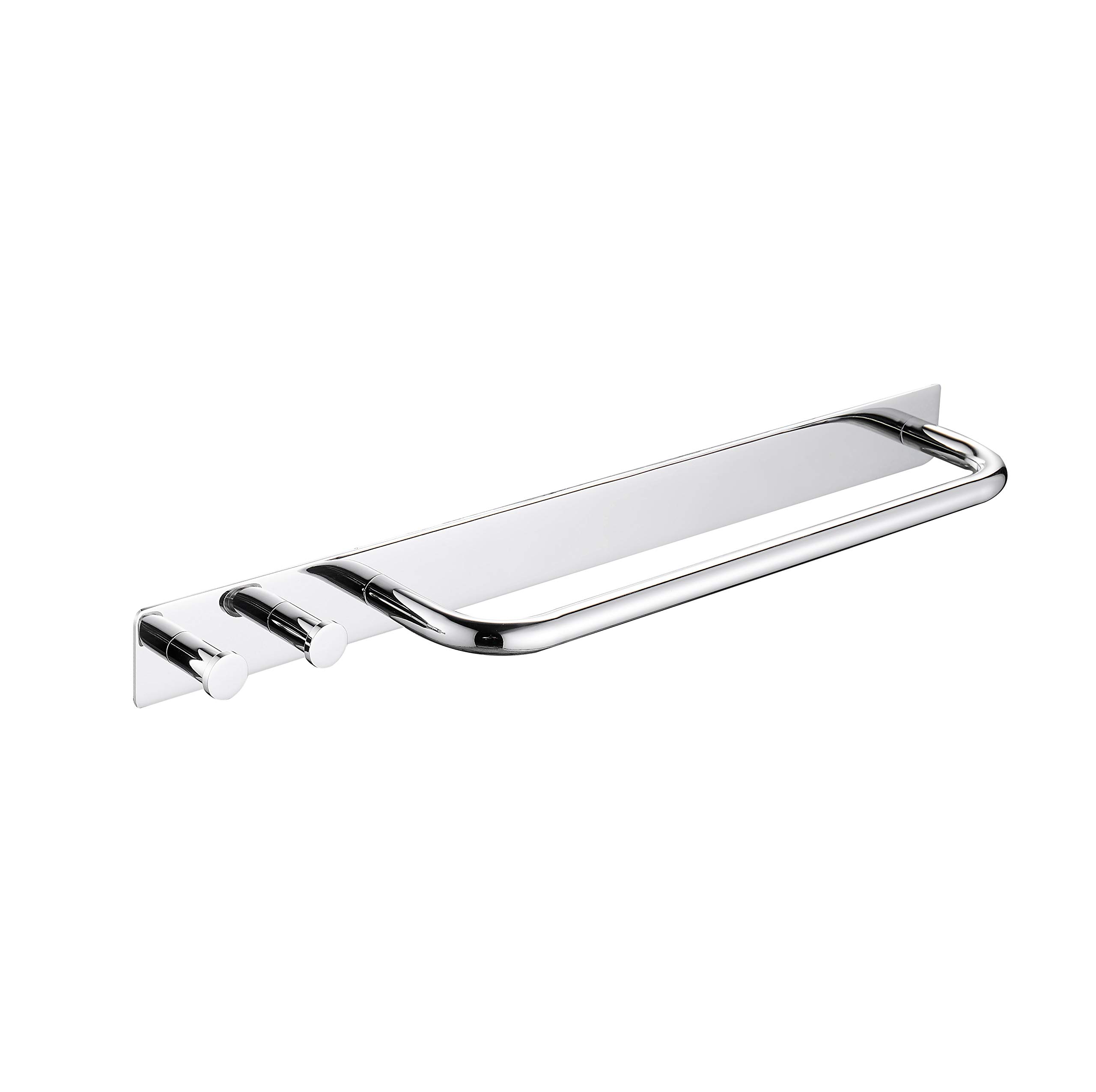 Bysesion GT2-XJ Heavy Duty Adhesive Towel Bar Holder - 304 Stainless Steel Rustproof Bathroom & Kitchen Hook Rack - Perfect for Shower, Vanity, Robe Hanging & Home Organization Accessories