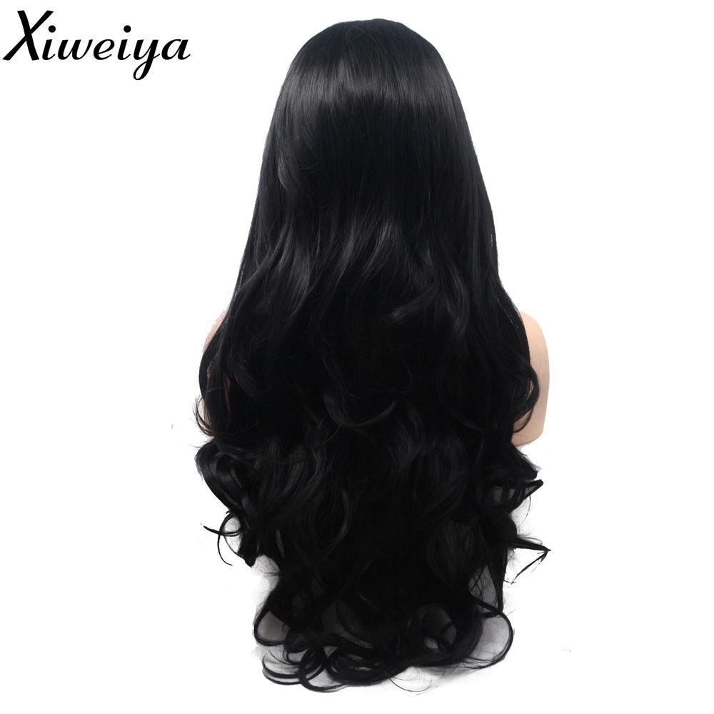 Xiweiya 13x3 Lace Front Wigs for Women - Black Body Wave 24