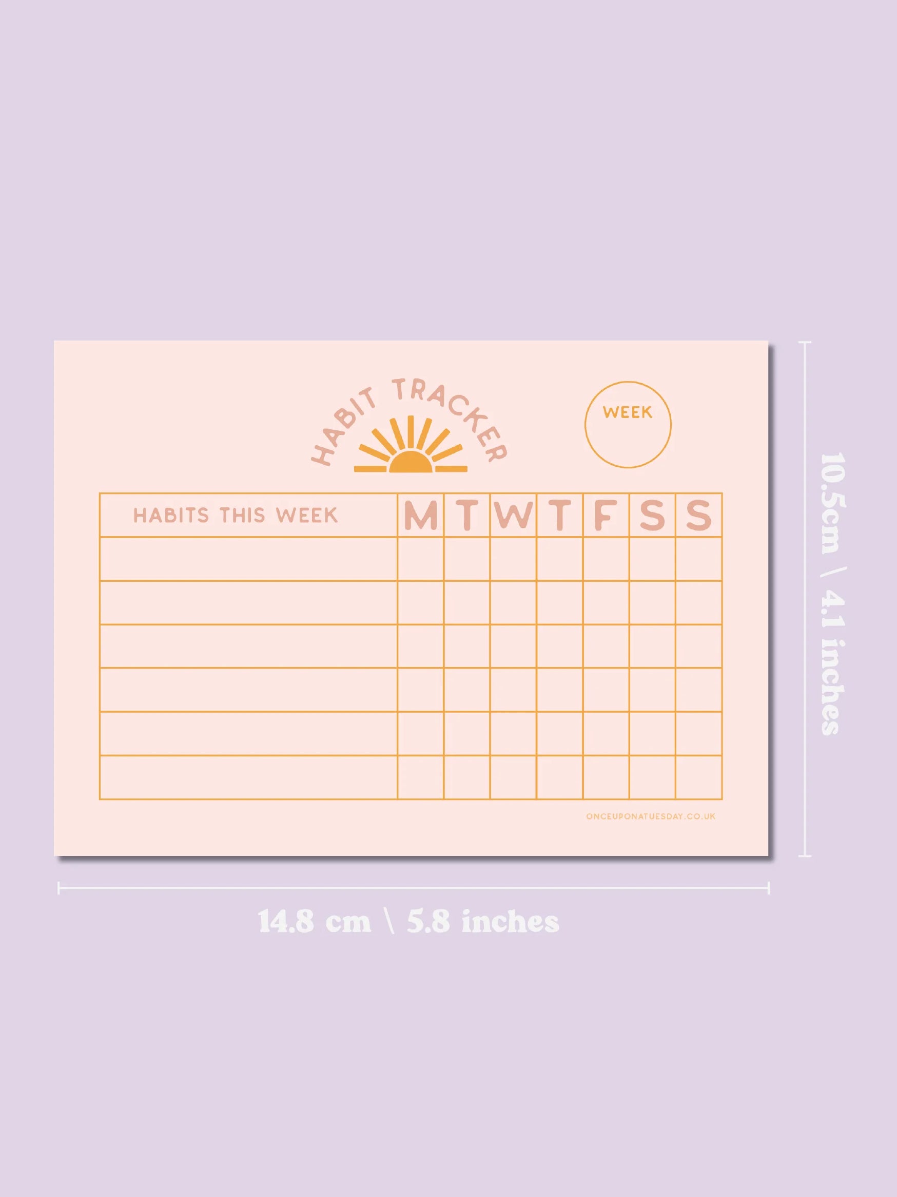 Good Tuesday A6 Weekly Habit Tracker Pad - Productivity Planner for Goal Setting & Time Management - Perfect for Students, Professionals & Personal Development