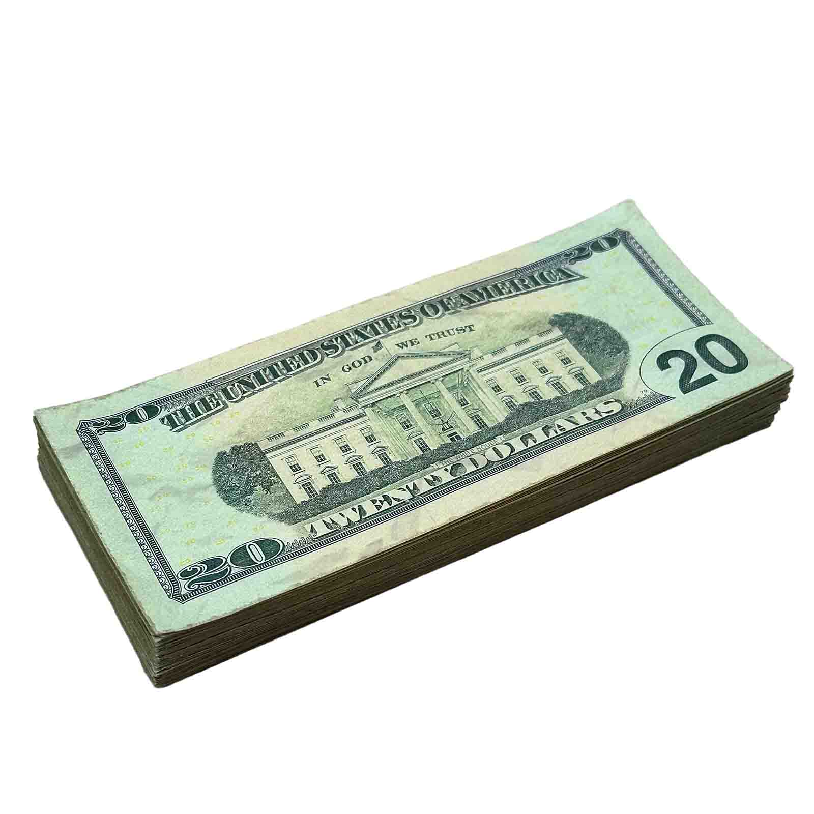 RealAged™ New Series Prop Money - $20 Bills for Movies, TV Shows & Photography - Ultra Realistic Hero Fake Cash for Film Production, Social Media Content & Magic Tricks