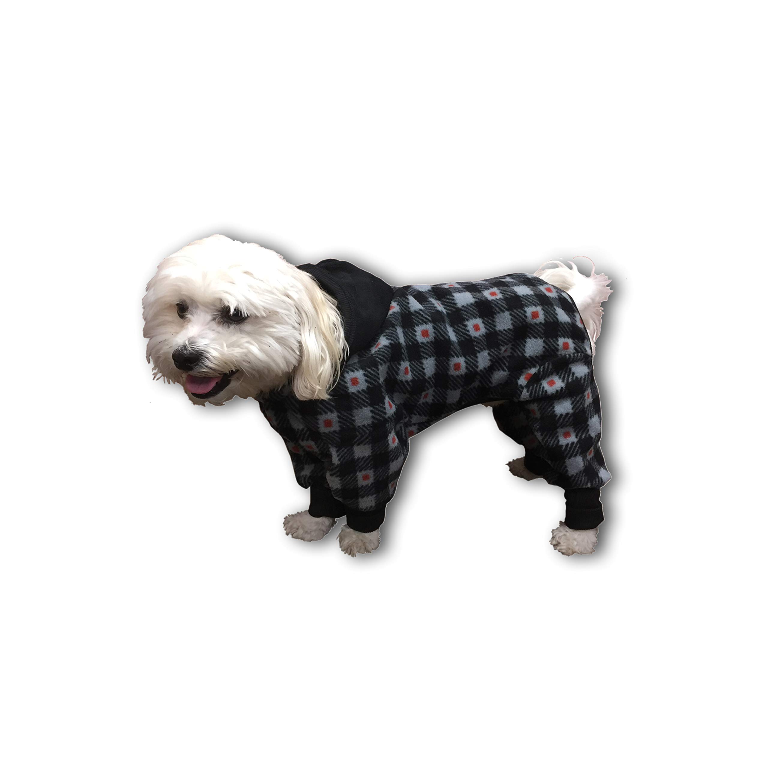 Waterproof Dog Jacket for Small Dogs - Gray/Red Pet Coat for Cold Weather - Perfect for Winter Walks & Outdoor Adventures
