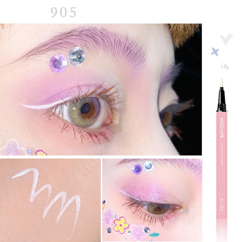 HOLD LIVE Superfine Natural Eyeliner - Waterproof & Smudge-Proof Liquid Eyeliner for Precise Lines - Perfect for Daily Makeup, Party Looks & Professional Use