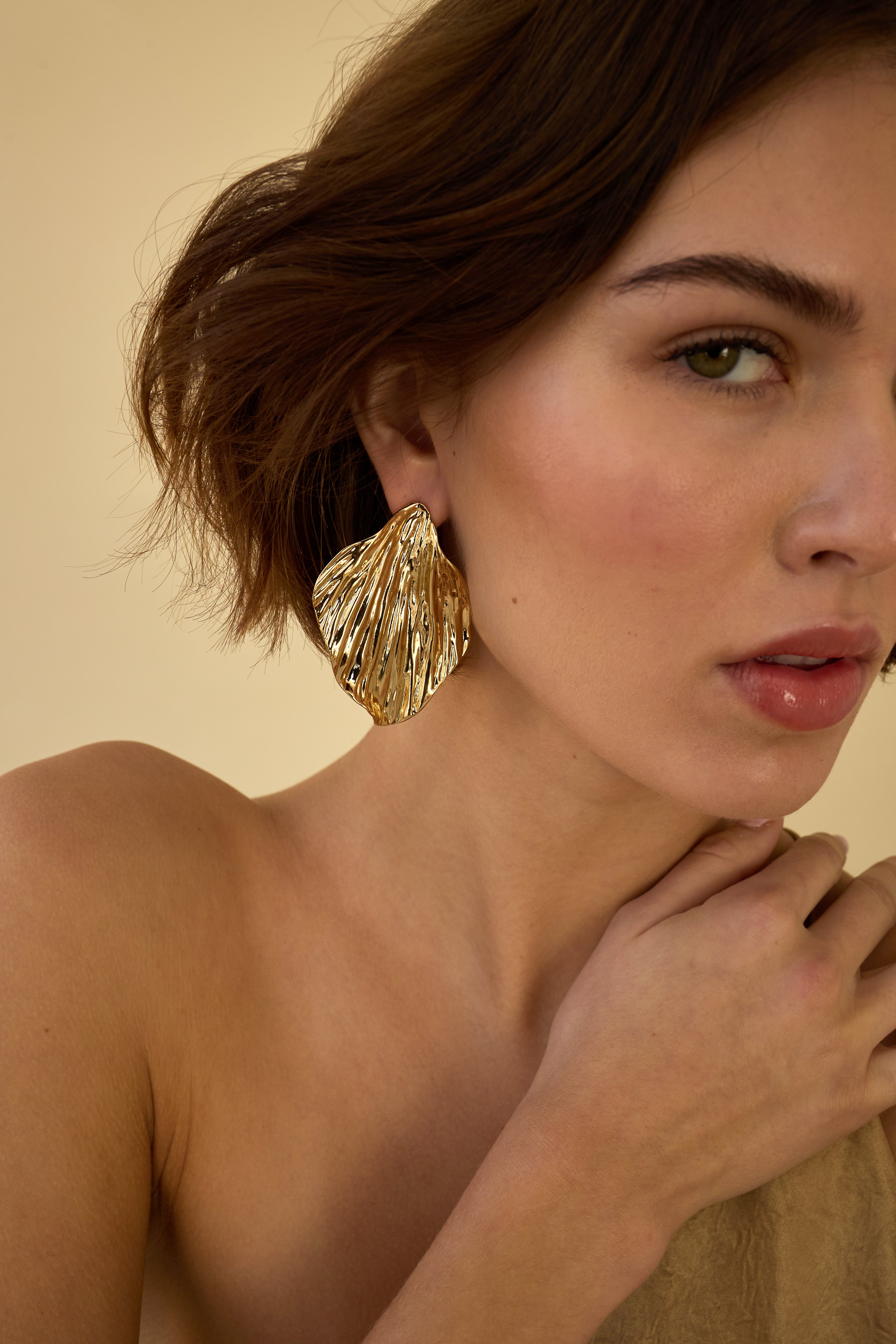 Maya Petal Statement Earrings for Women - Elegant Floral Dangle Earrings for Party, Wedding & Special Occasions