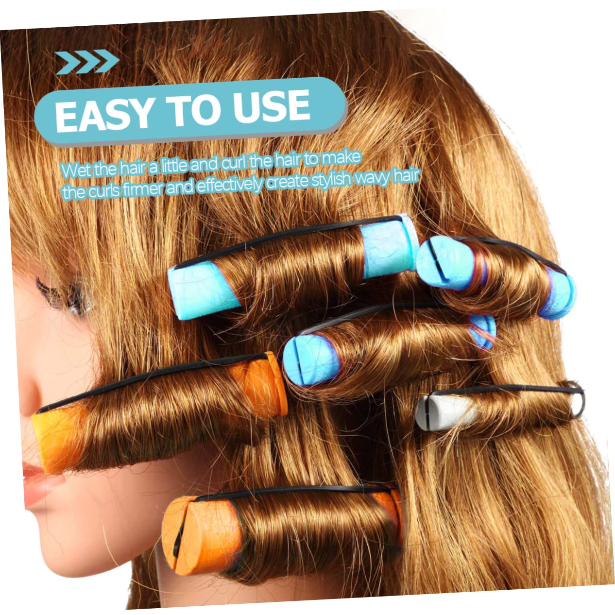 FOMIYES 18-Piece Self-Grip Hair Rollers Set - Automatic Rotating Curlers for Salon & Home Styling - Heat Resistant Hair Curlers for Wet or Dry Hair - Perfect for Beach Waves, Volume & Curly Hairstyles