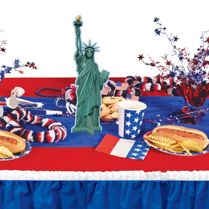 12 Pack Beistle 3D Statue of Liberty Centerpieces for Patriotic Party Decorations - Perfect for 4th of July, Independence Day & American Theme Celebrations