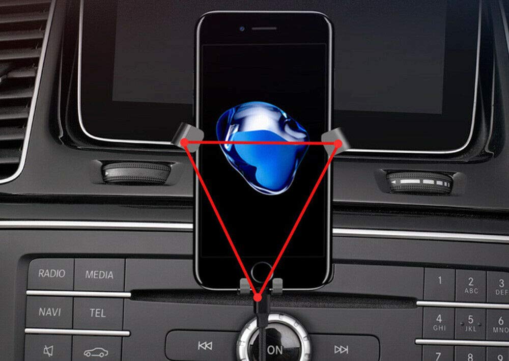 GTINTHEBOX Universal Car Phone Mount Holder - Adjustable Air Vent Clip for iPhone, Samsung & More (3.5-6.0 Inch Phones) | Compatible with 2016-2019 Mercedes-Benz GLE350 GLE400 GLE500 GLS450 | Perfect for GPS Navigation & Hands-Free Driving
