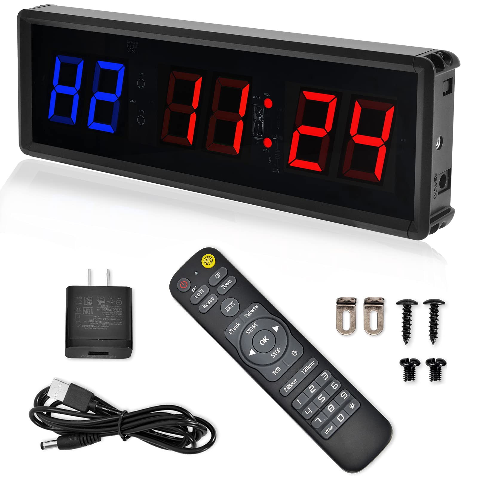 Gym Clock With Remote - 1.5