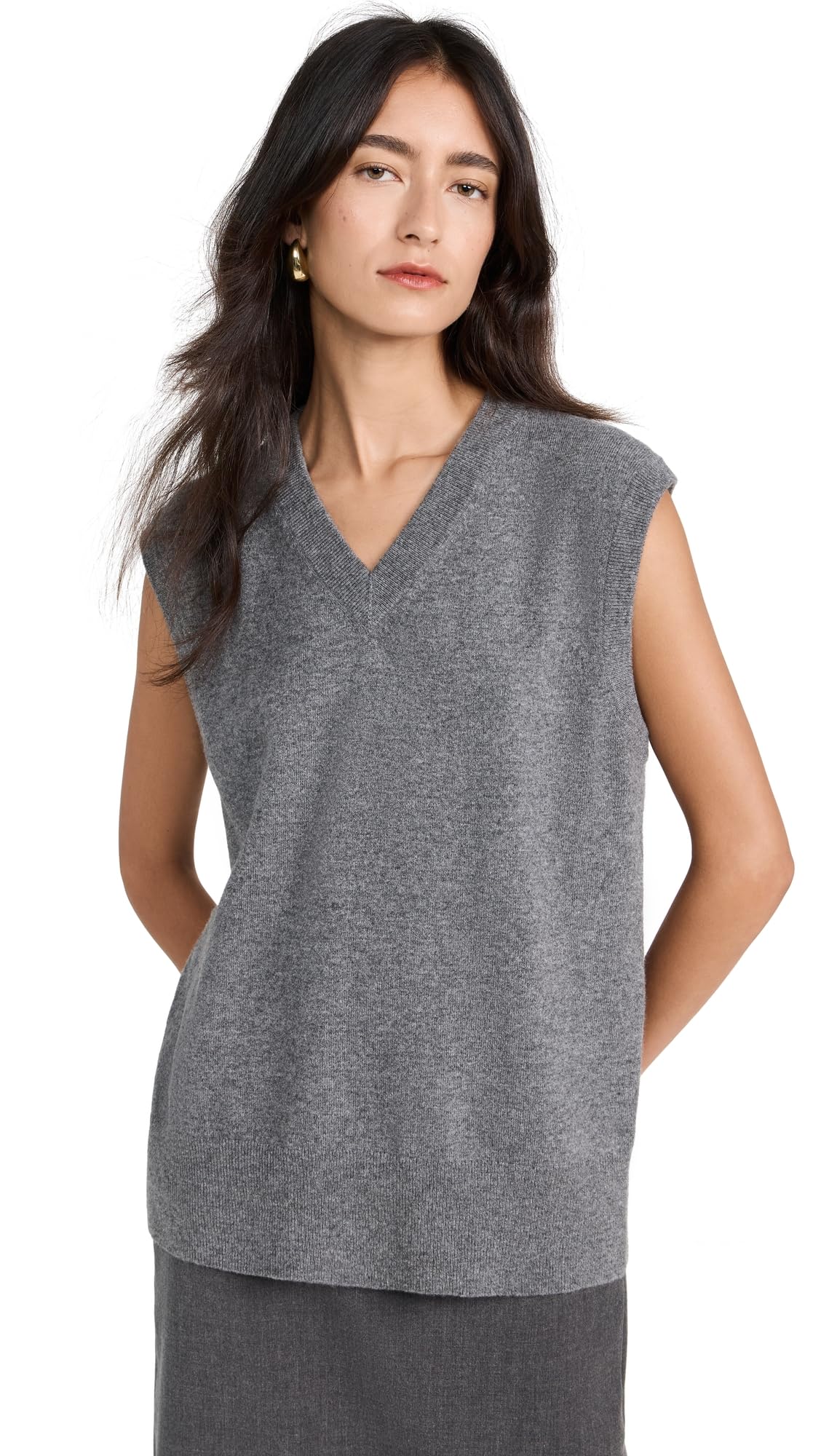 Vince Women's V Neck Vest - Stylish & Comfortable Sleeveless Top for Casual & Office Wear | Perfect for Layering, Work, and Everyday Outfits