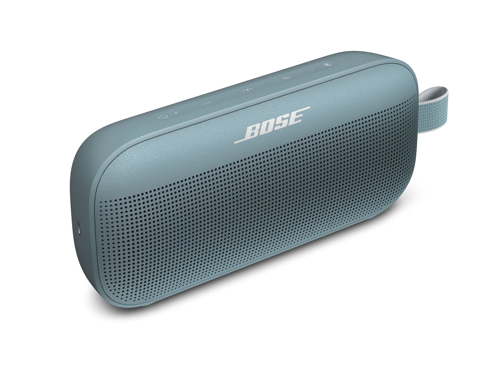Bose SoundLink Flex Portable Bluetooth Speaker - Waterproof, Dustproof, Wireless Outdoor Speaker for Beach, Pool, Travel & Camping (Renewed, Stone Blue)