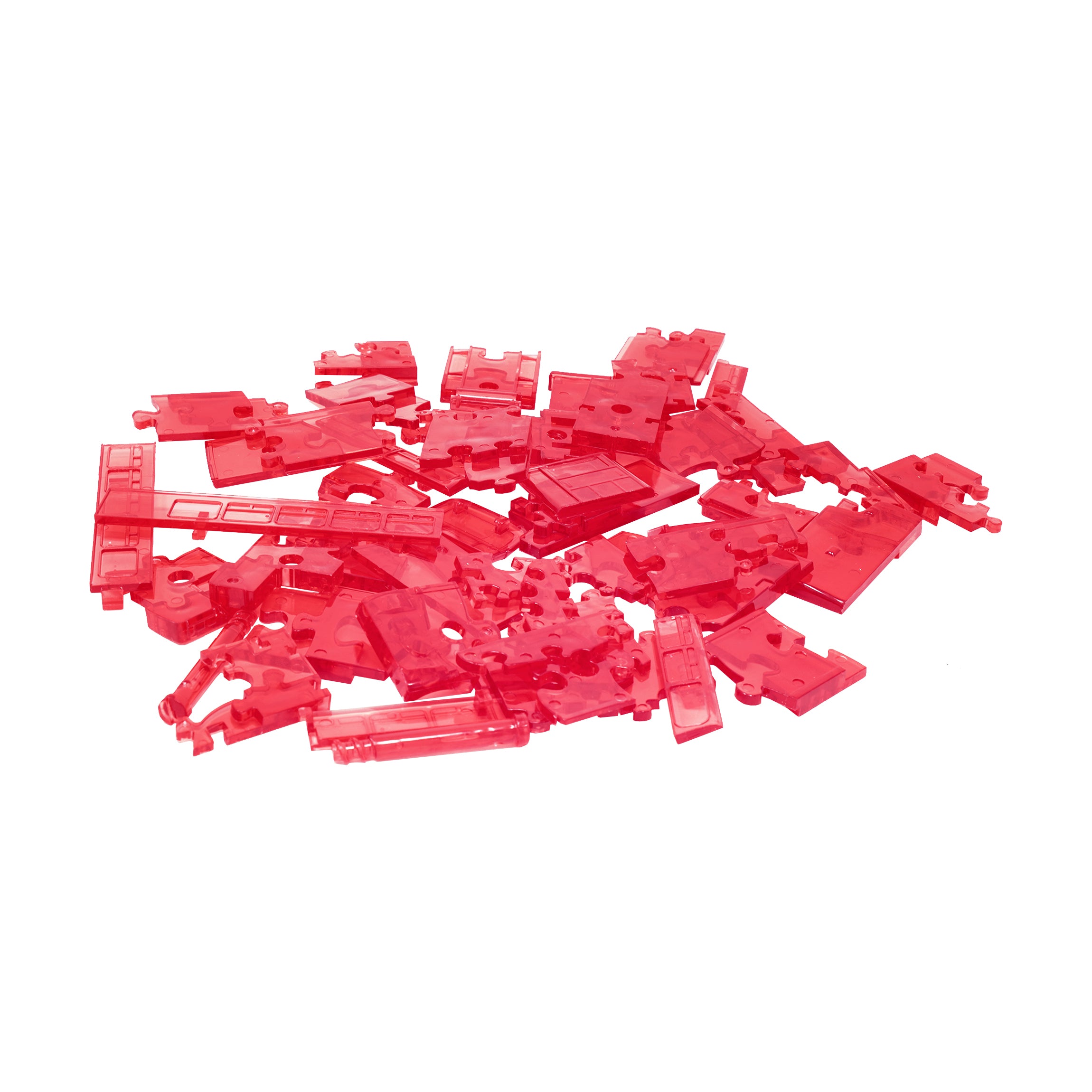 Charming London Bus 3D Crystal Puzzle - 53 Piece Radiant Red Brain Teaser for Adults & Teens | Perfect Gift for Puzzle Lovers & UK Souvenir Collectors