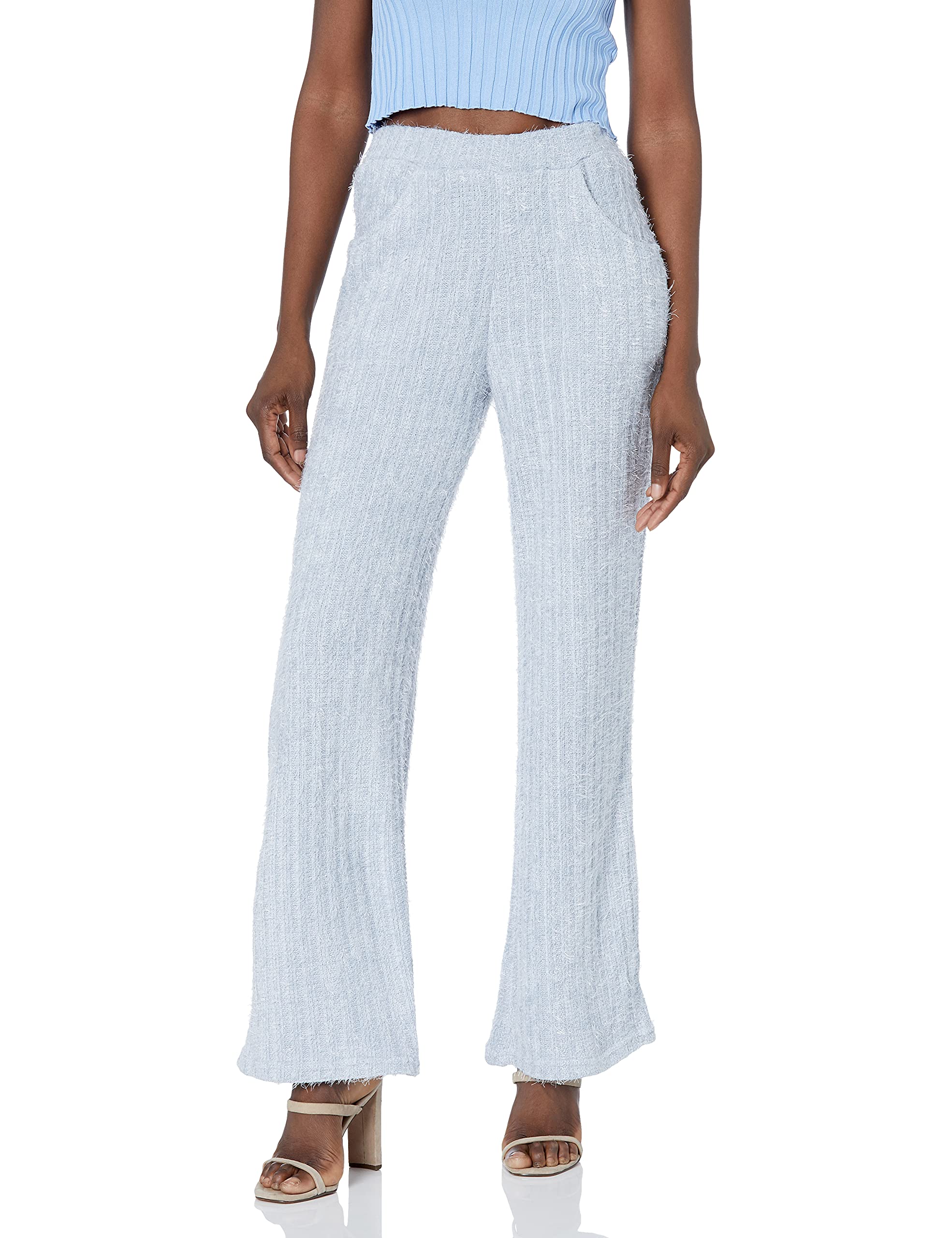 KENDALL + KYLIE Women's High Waisted Wide Leg Sweatpants - Soft Lounge Pants for Yoga, Running & Casual Wear