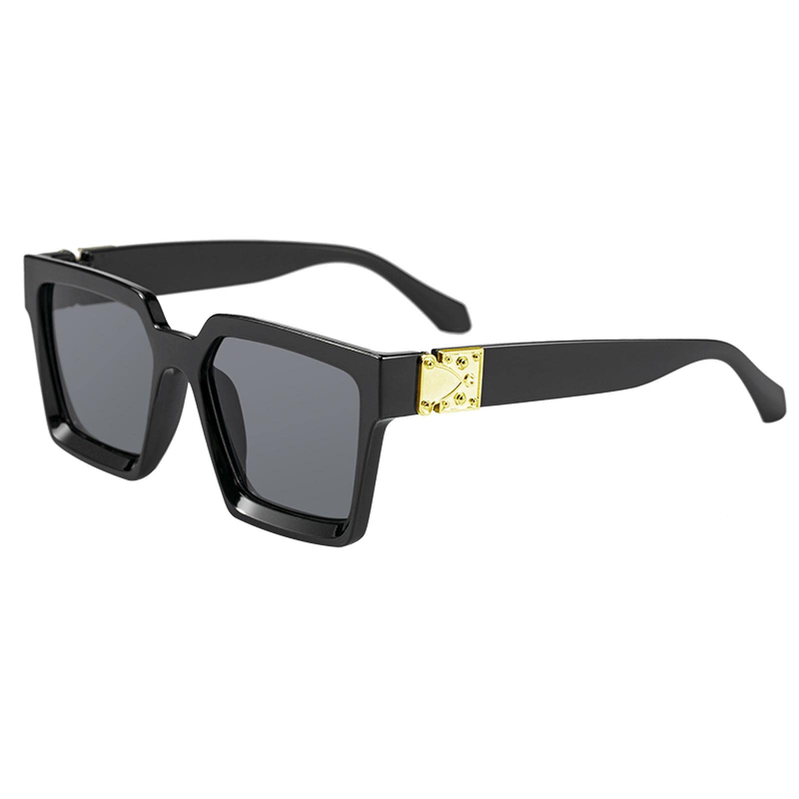 Stylish Oversized Square Sunglasses for Men & Women - Retro Unisex Shield Sunglasses - UV Protection for Outdoor Activities, Beach, Driving & Fashion
