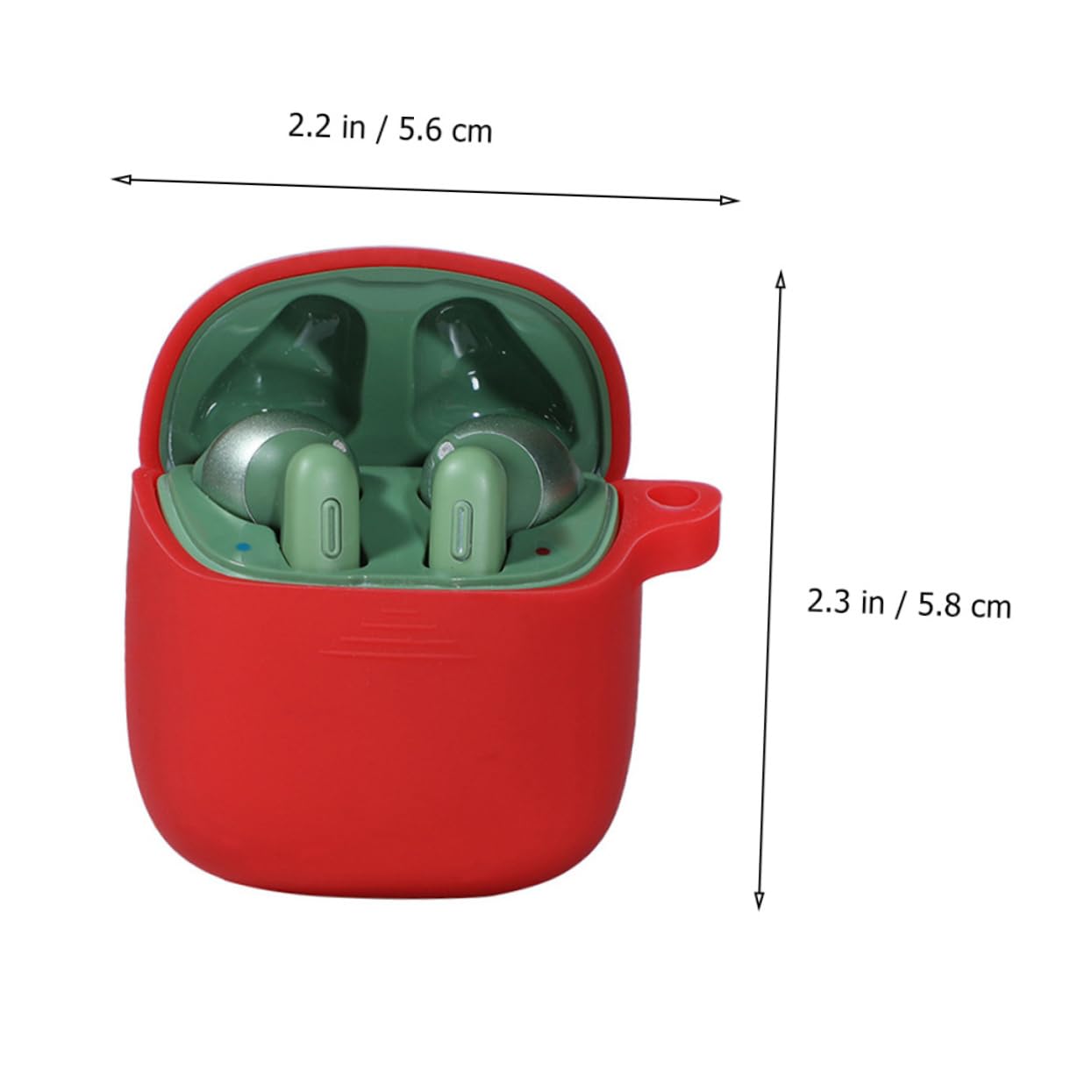 Gadpiparty Silicone Earphone Case - 1pc Novelty Style Headphone Cover with Shockproof Protection (Red) - Perfect for Travel, Gym, and Daily Use