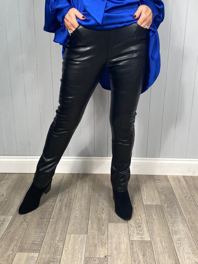 Lucy Pleather Treggings - Stylish Faux Leather Leggings for Women | Perfect for Work, Casual Outfits & Night Out