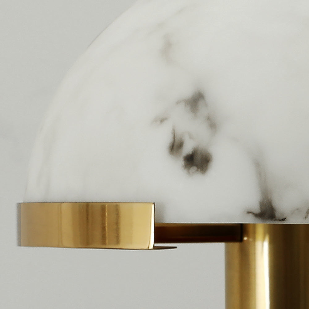 Elegant Alabaster Table Lamp - Modern Home Decor for Living Room, Bedroom & Office - Soft Ambient Lighting for Relaxation & Style