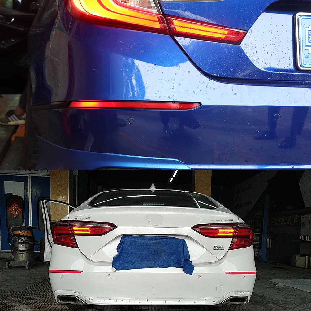 LED Rear Bumper Reflector Tail Lights Turn Signal Sequential Flashing Brake Driving Fog Lamps Kit for Honda Accord 10th Gen (2018-2022) - Upgrade Your Night Driving Safety & Style