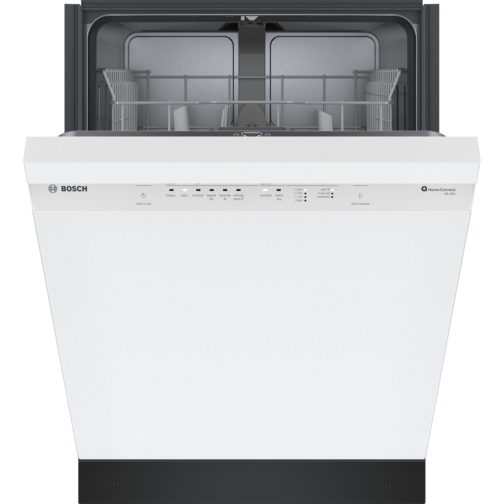 Bosch 300 Series SHE41CM2N 18-Inch Built-In Dishwasher - Stainless Steel Interior & White Exterior - Perfect for Small Kitchens & Apartments