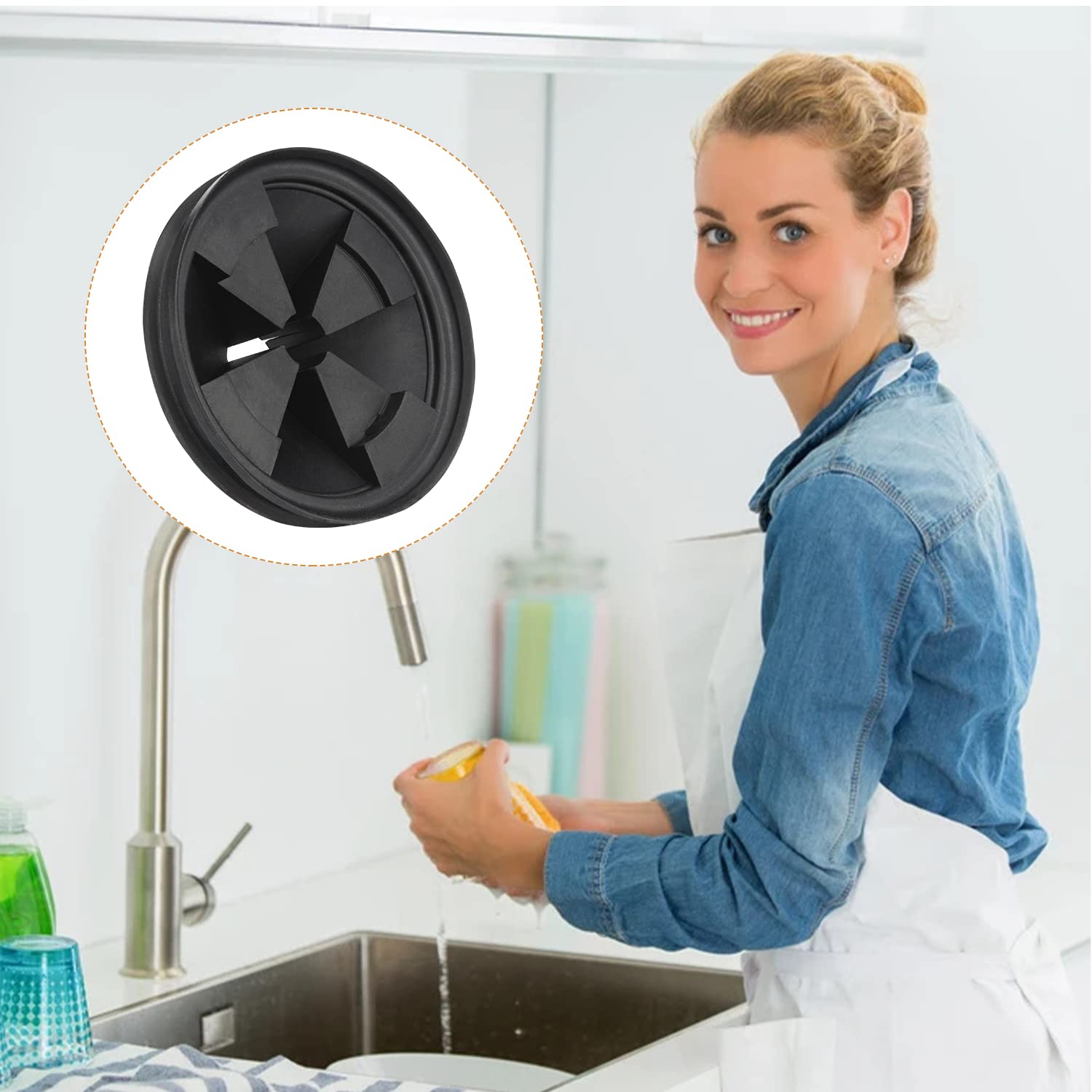 2-Pack Garbage Disposal Splash Guard for InSinkErator Evolution Series - 3 3/8