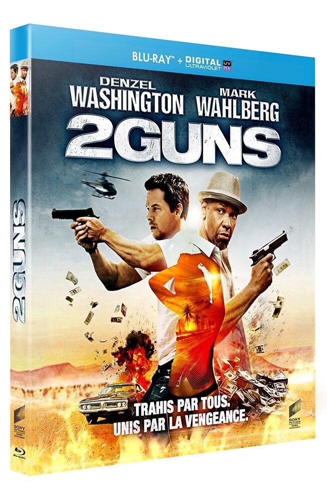 2 Guns Blu-ray Movie - Action Thriller Starring Denzel Washington & Mark Wahlberg - Perfect for Movie Nights & Home Entertainment Collections
