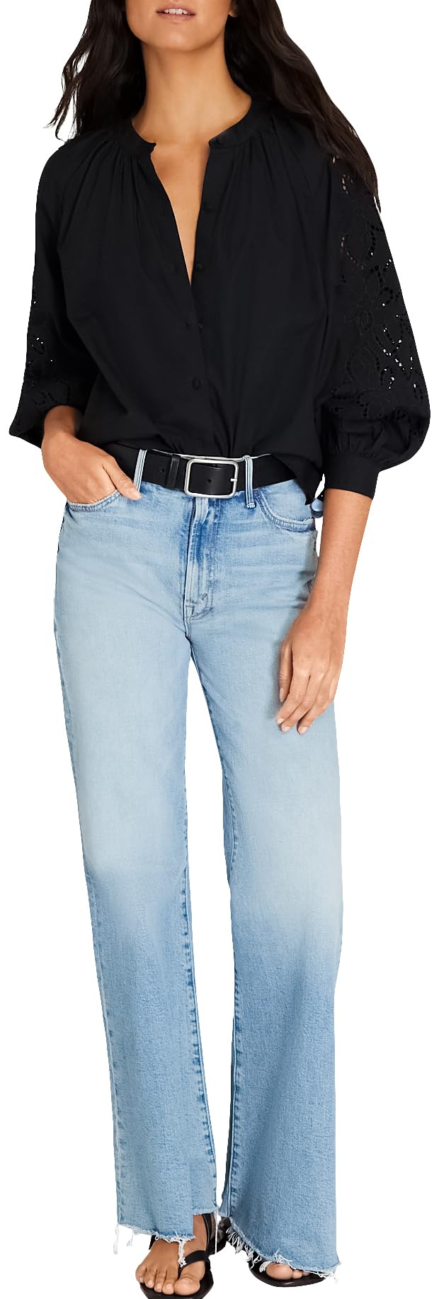 Club Monaco Women's Signature Linen Shirt - Breathable Summer Blouse for Work & Casual Wear | Office Outfit & Weekend Style Essential