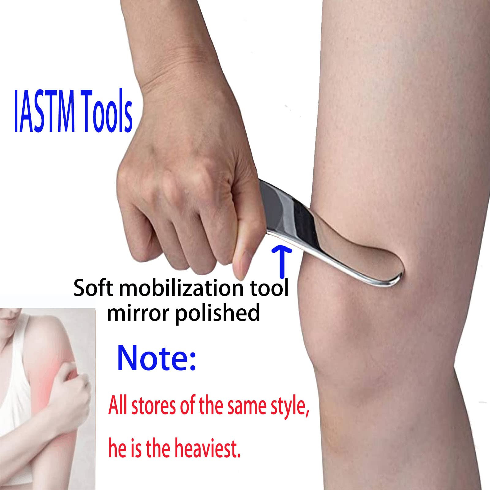 Stainless Steel Gua Sha Massage Tool - IASTM Scraper for Muscle & Soft Tissue Mobilization, Physical Therapy & Relaxation | Perfect for Home Spa, Self-Care & Pain Relief