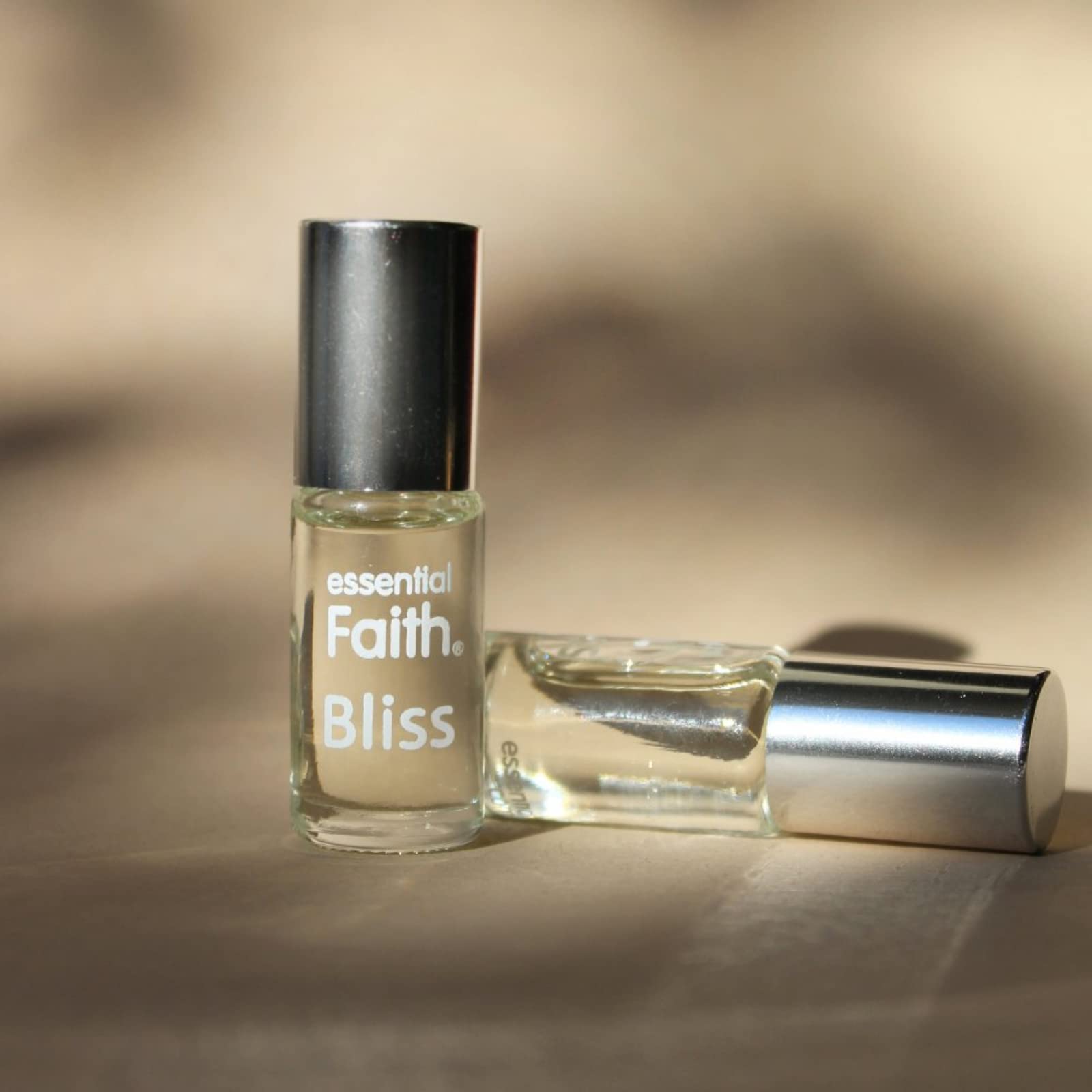 Essential Faith Bliss Perfume Oil Roll On - Long Lasting Coconut Floral Driftwood Scent for Women | 0.16oz Natural Fragrance Oil for Face, Body & Skin Care | Perfect for Daily Wear, Aromatherapy & Gift Giving