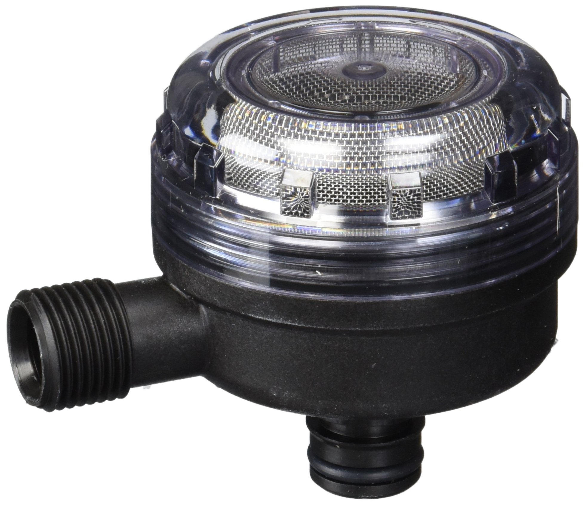 Flojet 01740014A 1/2 Inch Black Water Pump Strainer - Replacement Filter for RV, Boat & Home Water Systems