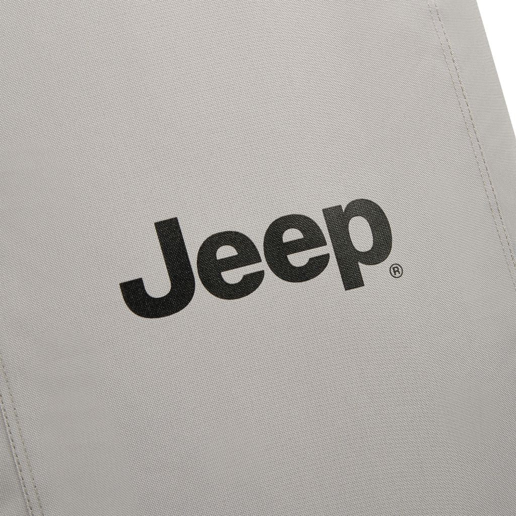 Jeep 2 Wheel 32-Inch Rolling Duffle Bag - Waterproof Grey Drizzle Design for Travel, Gym & Outdoor Adventures | Large Capacity Luggage for Men & Women