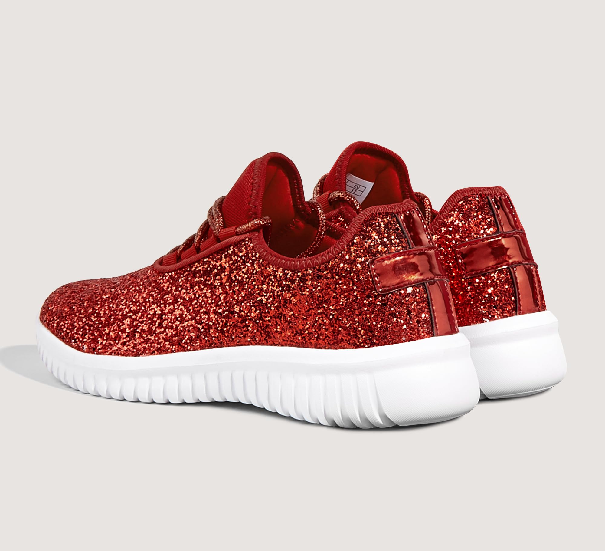 K KIP WOK Women's Fashion Glitter Sneakers - Slip On Running Shoes, Lightweight Tennis Walking Shoes for Women | Perfect for Gym, Workout, Casual Wear & Daily Walking