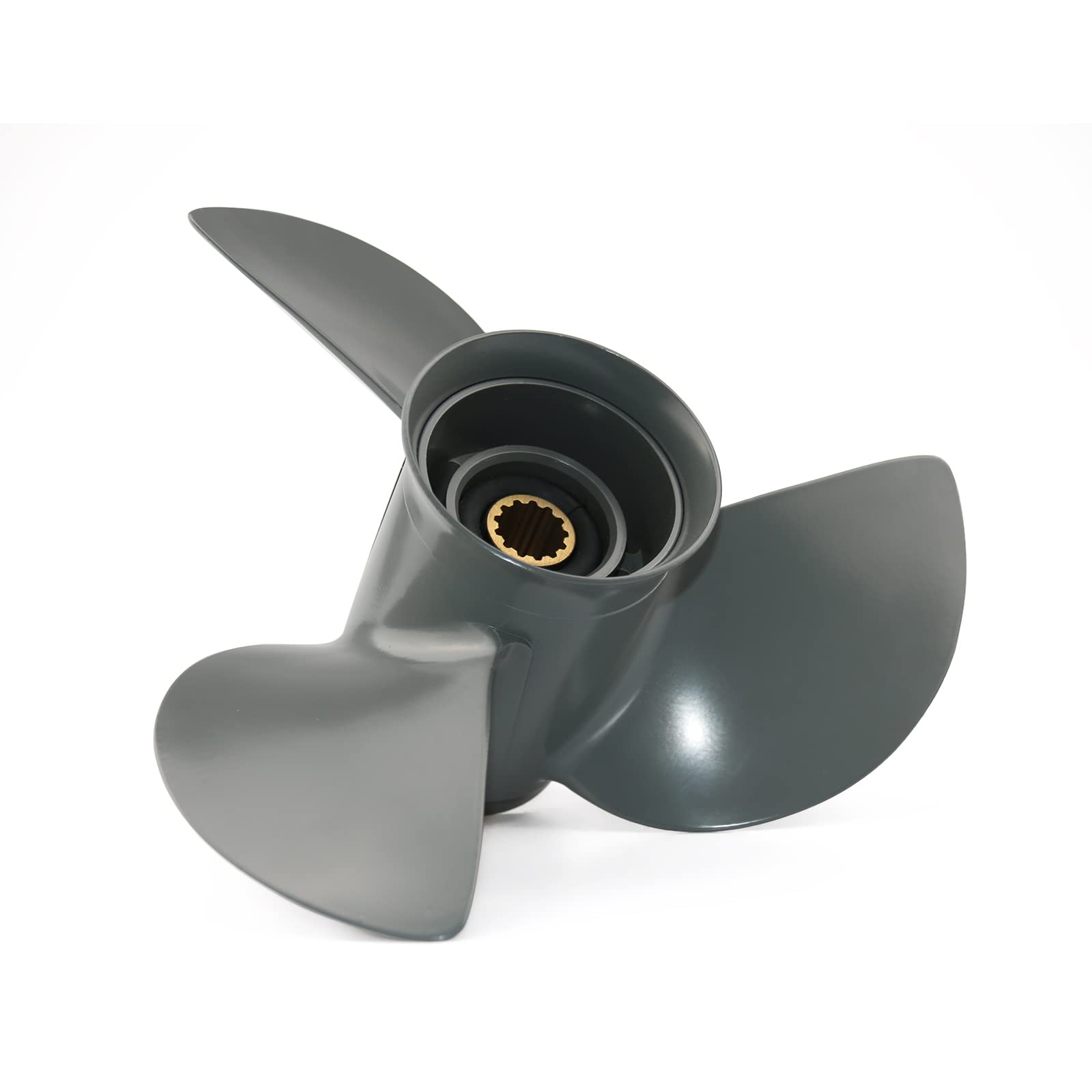 Jetman 3-Blade Aluminum Outboard Propeller for Honda 35HP-60HP Engines (13 Spline RH) - Durable Boat Accessories for Fishing, Cruising & Watersports