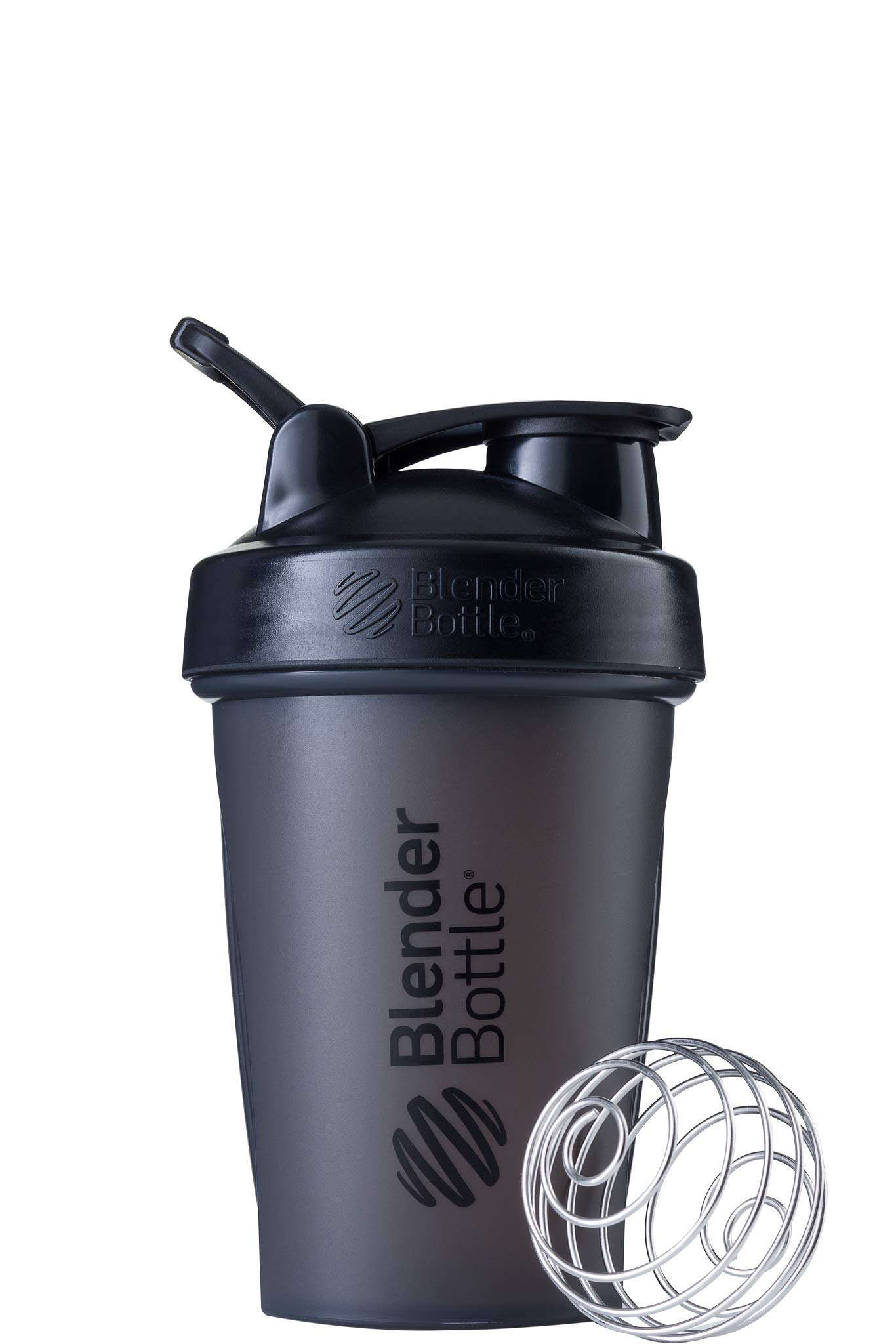 Premium Blender Bottle Classic Shaker Bottle for Protein Shakes, Pre-Workout & Post-Workout Drinks - Leakproof & BPA-Free - Perfect for Gym, Fitness & Bodybuilding - Black