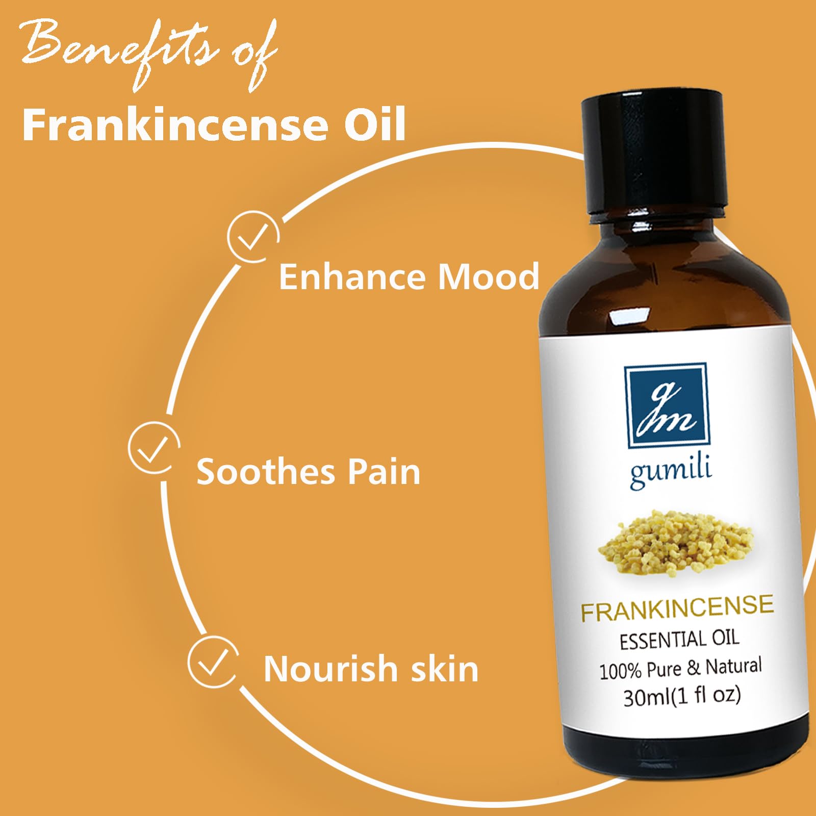 100% Pure Frankincense & Myrrh Essential Oil Set - Undiluted Therapeutic Grade for Skin Care, Hair Growth & Aromatherapy - 1 oz (2 Pack) - Perfect for Diffusers, Massage & DIY Beauty Products