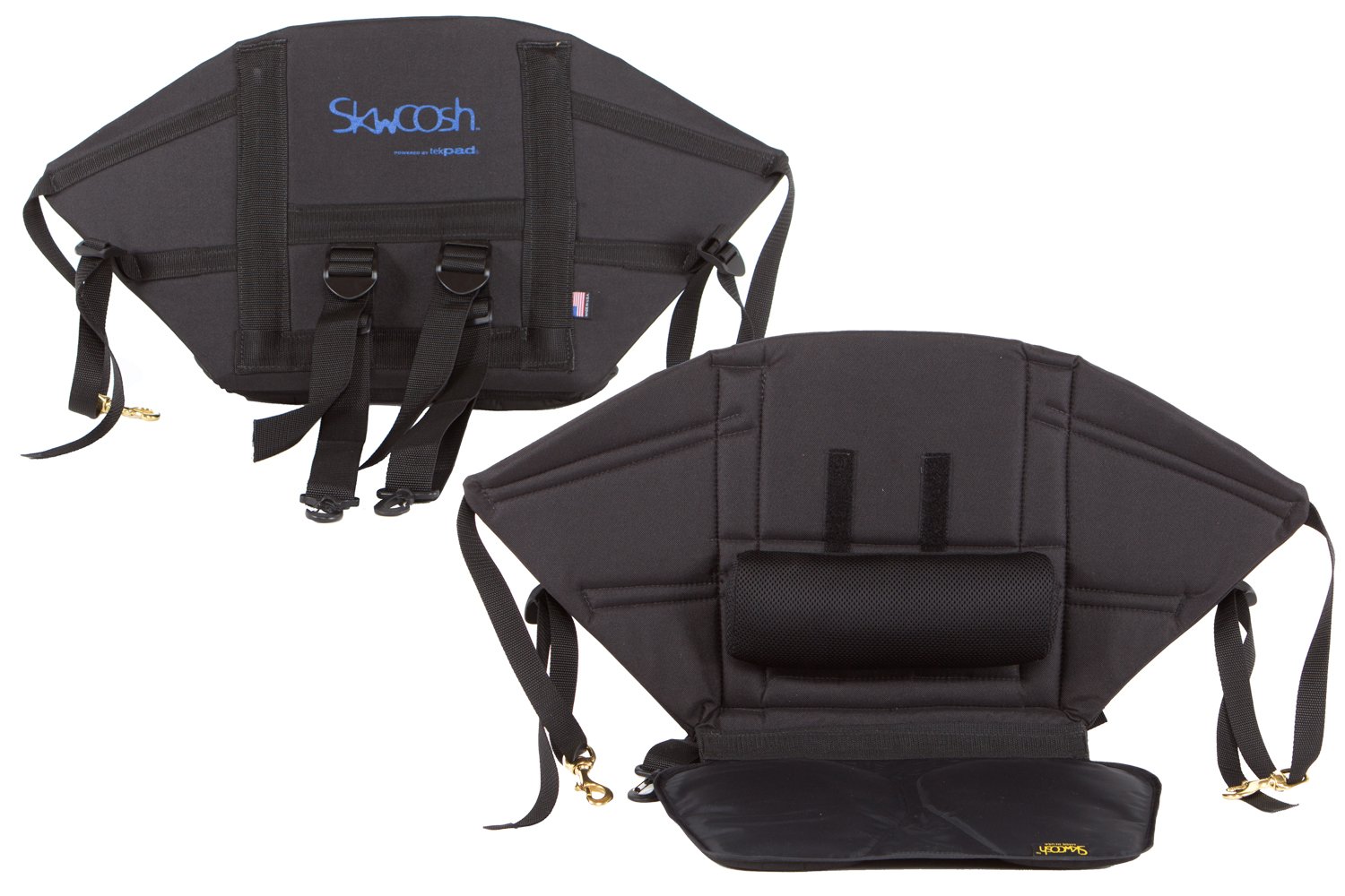 Skwoosh Kayak Comfort Mid Height Back Kayak Seat with Adjustable Lumbar Support - 13.5