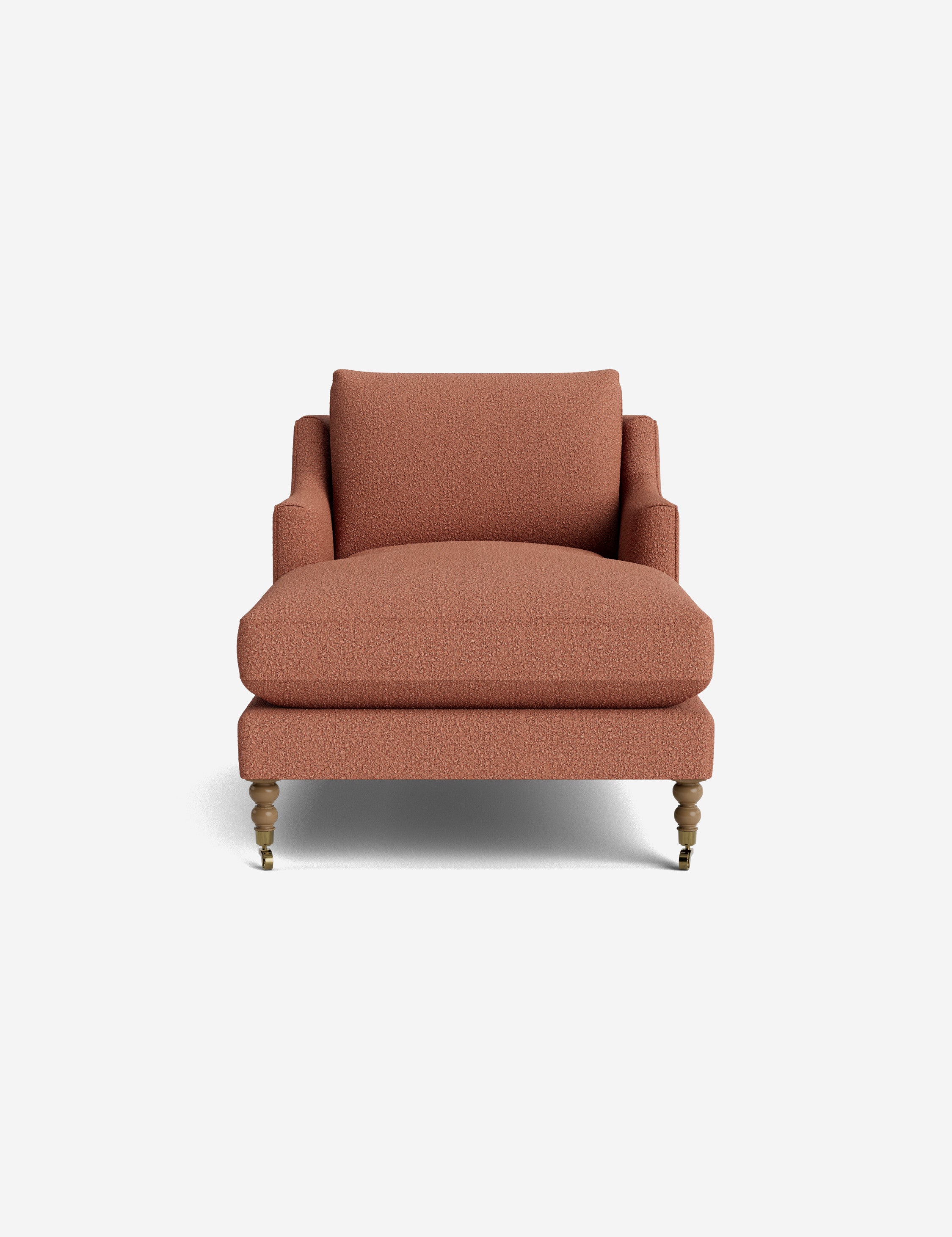Fabienne Chaise Lounge Chair - Modern Accent Chair for Living Room, Bedroom & Office - Stylish Mid-Century Design with Upholstered Seat and Wooden Legs - Perfect for Relaxing, Reading & Home Decor