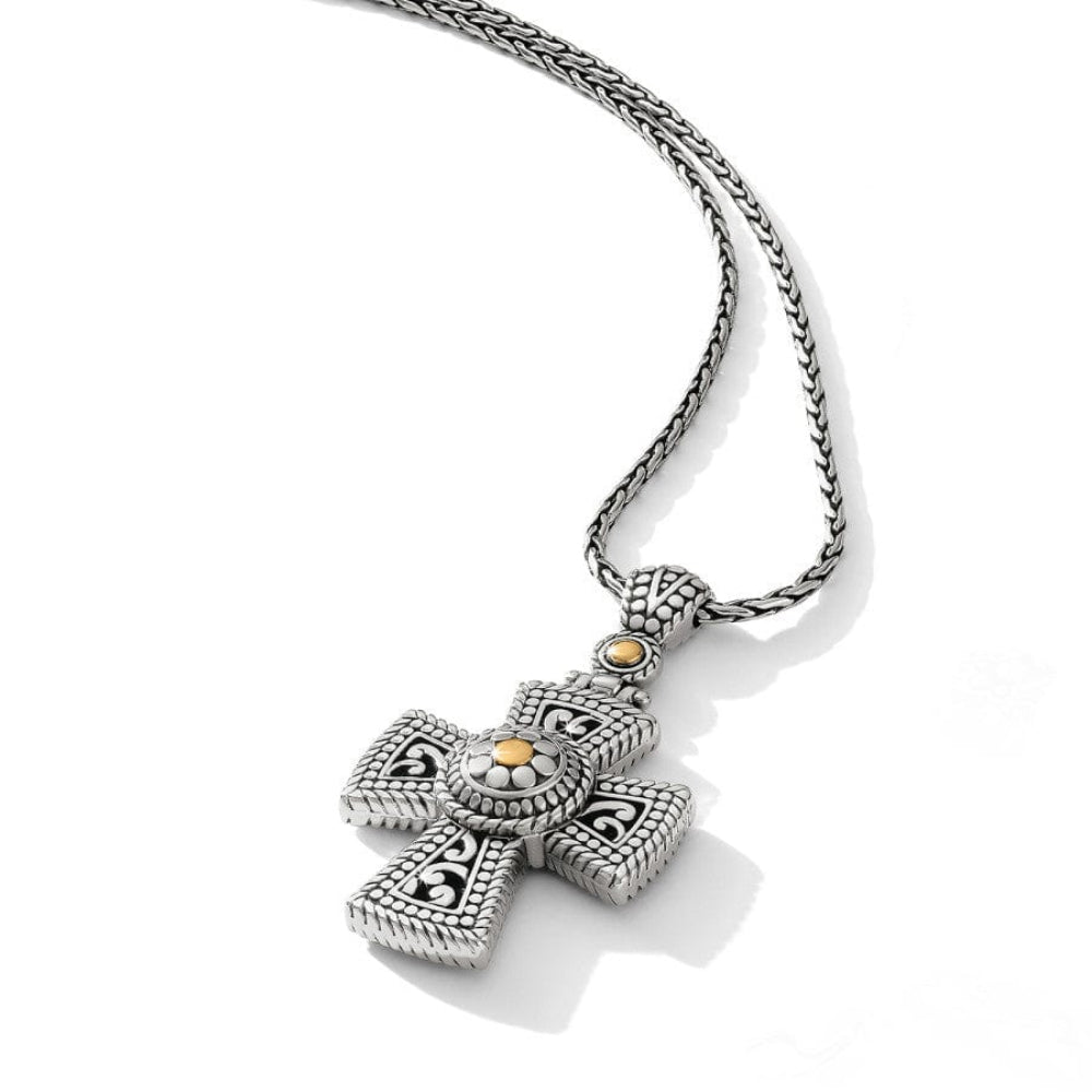 Brighton Temple Cross Necklace for Women - Elegant Religious Jewelry Gift for Church, Baptism & Everyday Wear