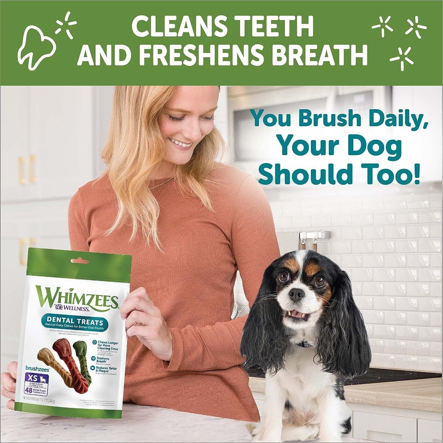 Whimzees Natural Grain-Free Dental Dog Treats for Small Breeds - Healthy Teeth & Gums Chews - Vegetarian Dental Care Snacks Variety Pack (2-Pack) - Perfect for Daily Oral Hygiene & Training Rewards