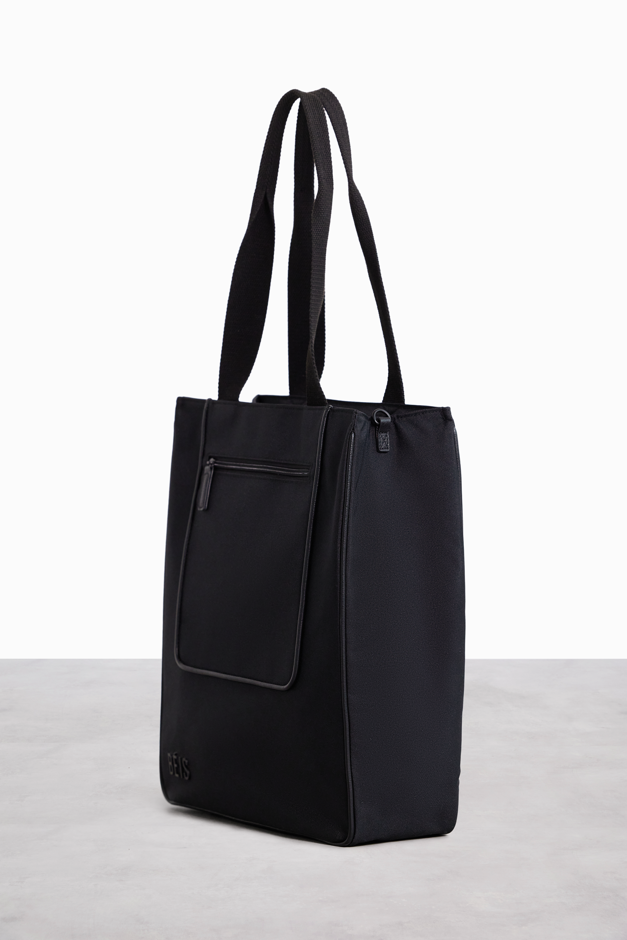 Premium Black North To South Tote Bag for Women - Stylish & Spacious Handbag for Work, Travel & Everyday Use