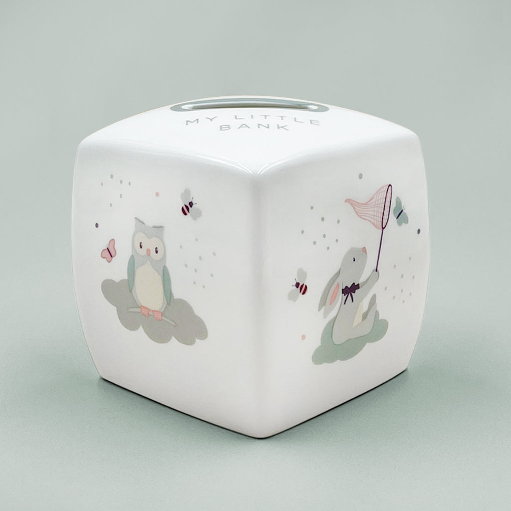 Personalized Pink Berkeley Bear & Little Love Money Box - Unique Gift for Kids, Baby Shower, Birthday, Valentine's Day - Perfect for Saving Coins & Special Occasions