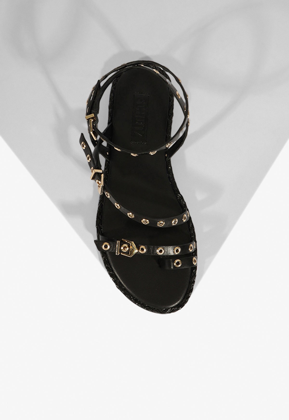 Annette Black Leather Sandals for Women - Comfortable Strappy Summer Sandals with Cushioned Footbed | Perfect for Beach, Vacation & Casual Outfits
