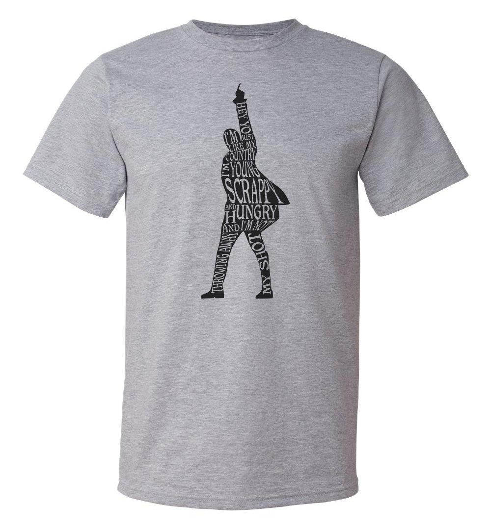 Hamilton Musical Lyrics Men's T-Shirt - Broadway Inspired Tee for Fans, Casual Wear & Gifts